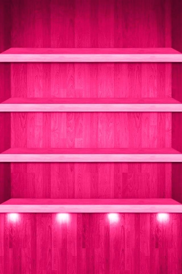 640x960 Wallpaper Shelves