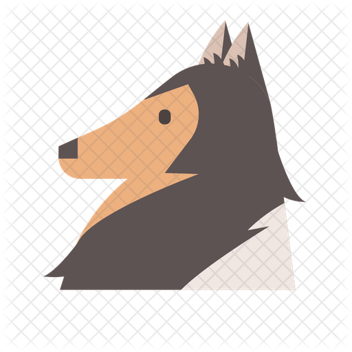 Sheltie Icon Of Flat Style 512x512 Sheltie Icon Of Flat Style