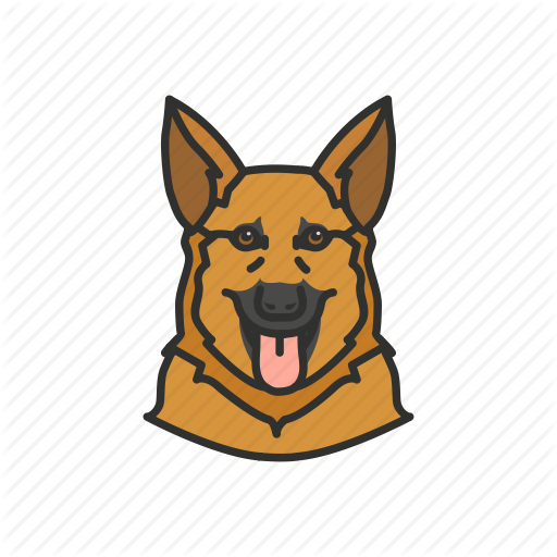 512x512 Dog, German Shepard, Police Dog Icon