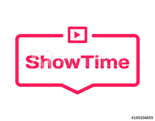 500x389 Showtime Template Dialog Bubble In Flat Style On White Background