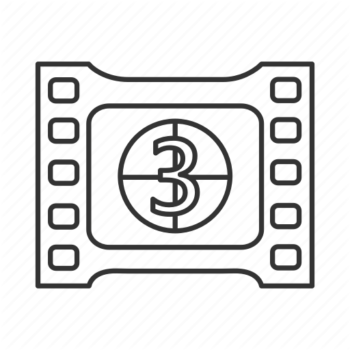 512x512 Cinema, Countdown, Film, Filmstrip, Movie, Screen, Showtime Icon