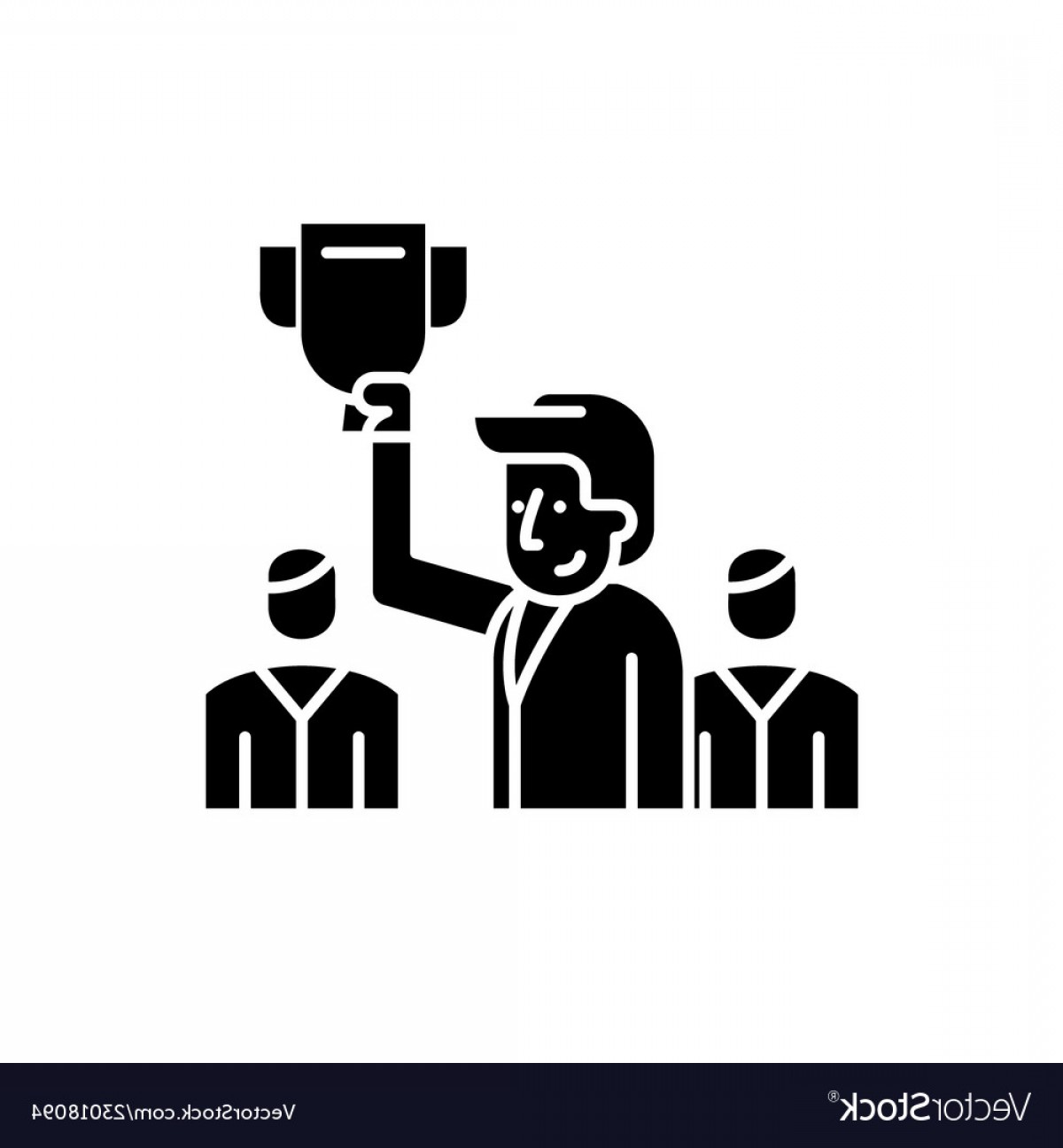 1200x1296 Leader Black Icon Sign On Isolated Vector Soidergi