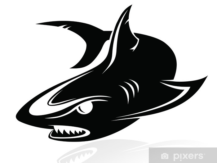700x525 The Vector Image Of A Shark,logo,sign,vector,icon Wall Mural