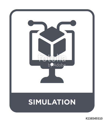 430x500 Simulation Icon Vector Stock Image And Royalty Free Vector