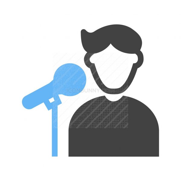 600x600 Singer Blue Black Icon