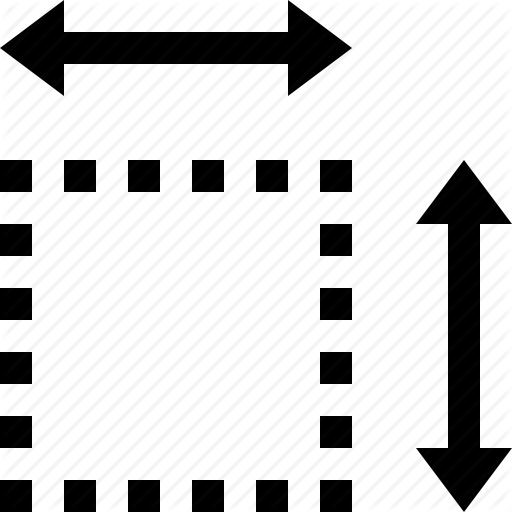 512x512 Area, Dimensions, Height, Size, Width Icon