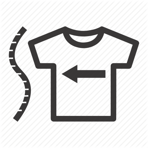 512x512 Size Guide, Sizing, T Shirt Icon