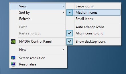 Icon Size Settings Windows 10 at Vectorified.com | Collection of Icon ...