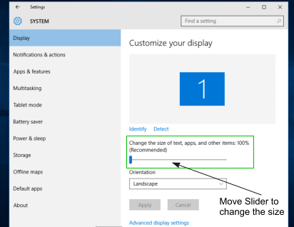 Icon Size Settings Windows 10 at Vectorified.com | Collection of Icon ...