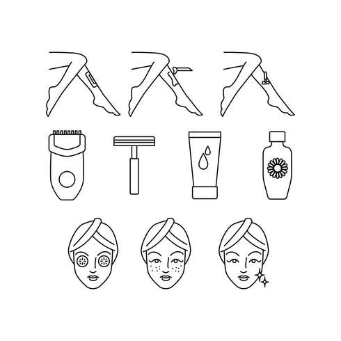 490x490 Skin Care Line Icon Vector