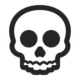 256x256 Skull Icon Iconexperience