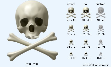 464x280 Skull Icon Image Desktop Halloween Icons
