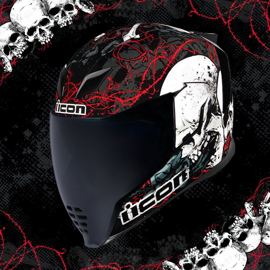 900x900 Icon Airflite Skull Helmet Zdeno Cycle