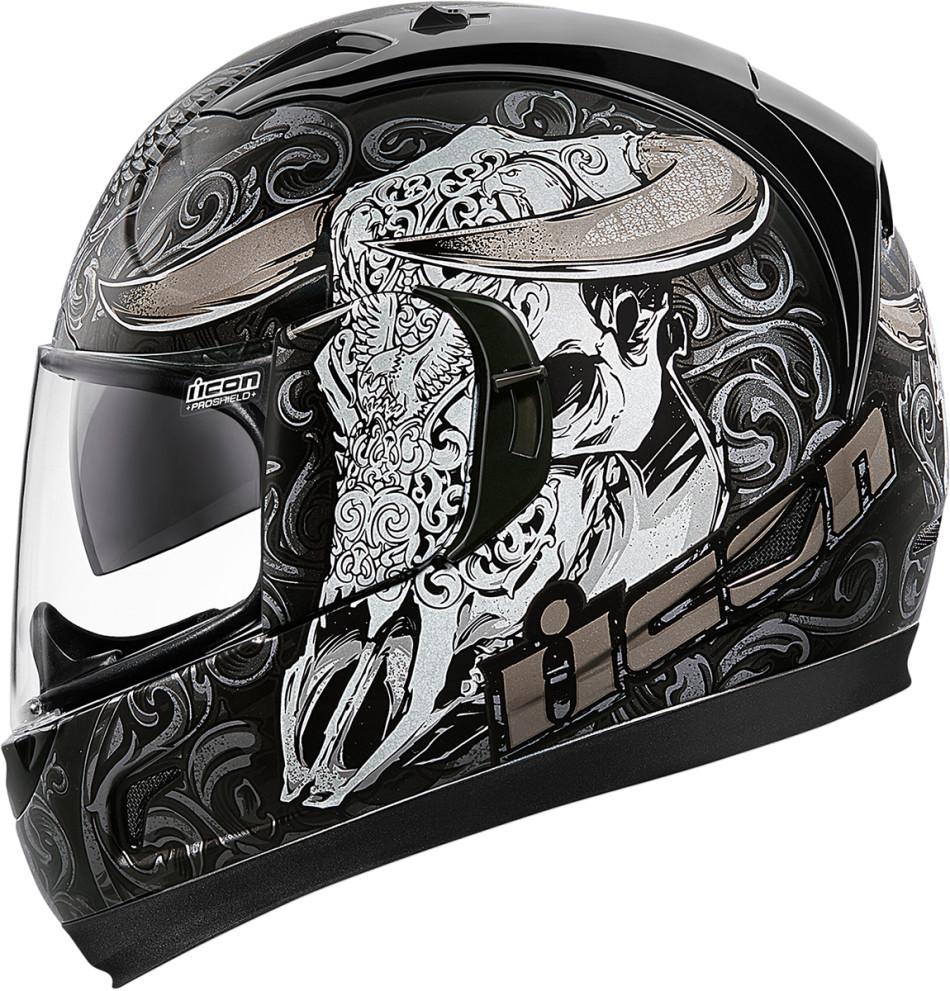 950x991 Icon Alliance Gt Honcho Black Helmet Trackstar Racing