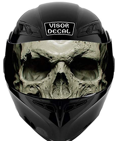 466x556 Skull Visor Tint Decal Graphic Sticker Helmet Fits