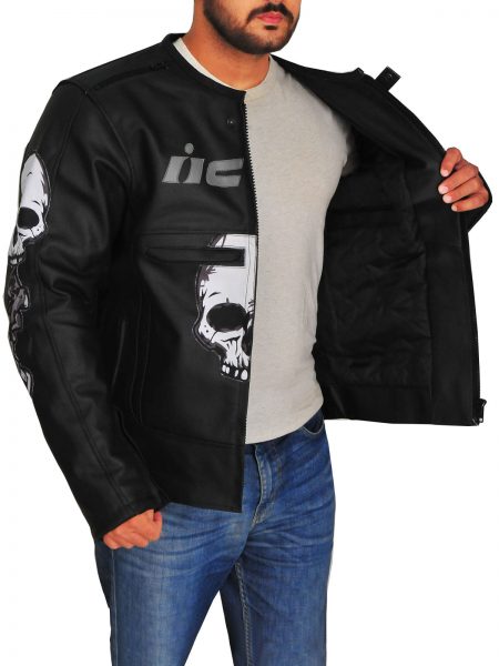 450x600 Icon Motorhead Black Skull Motorcycle Jacket