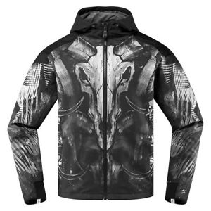 300x300 Icon Merc Cloven Grey Skull Motorcycle Motorbike Textile Jacket