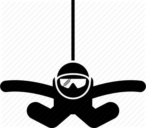 512x449 Man, Parachute, Parachuting, Person, Skydive, Skydiver, Skydiving Icon