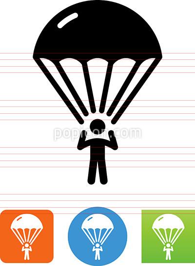 400x547 Skydiving Parachuting Icon