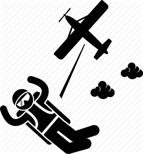 476x512 Airplane, Parachute, Parachuting, Plane, Skydive, Skydiver