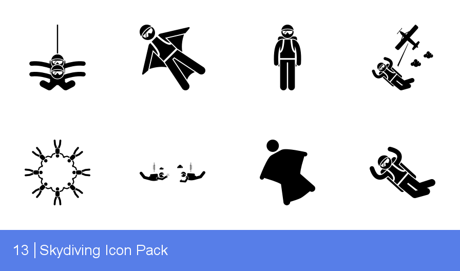 896x528 Download Skydiving Icon Pack