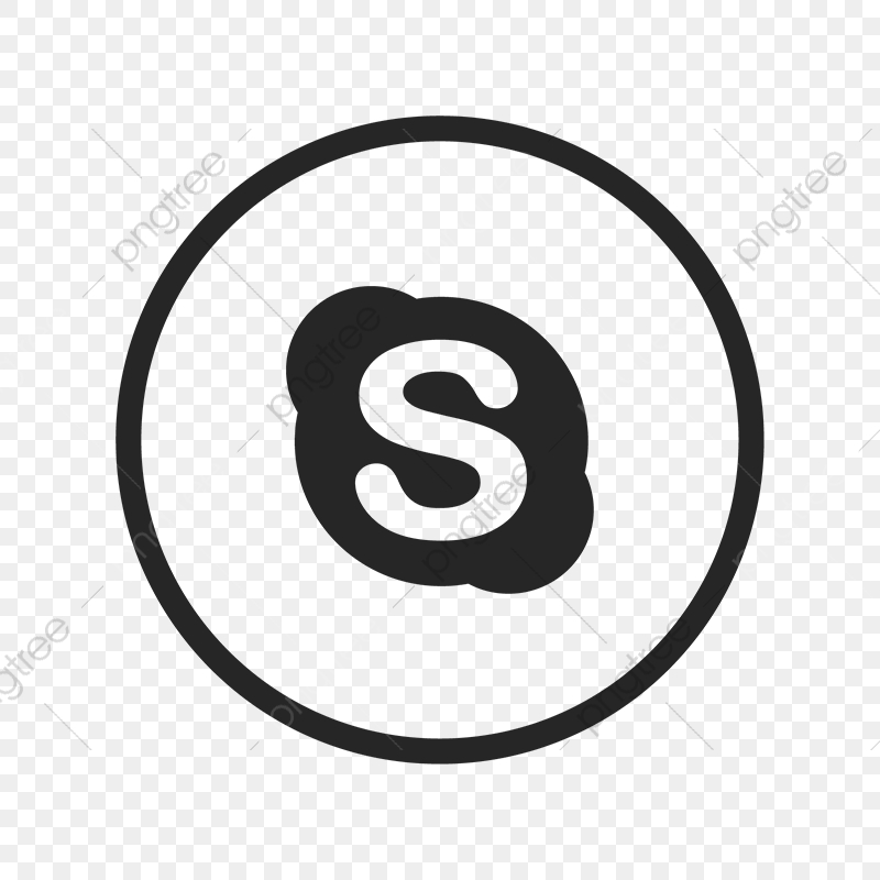 800x800 Skype Icon, Skype, Black, Skype Logo Png And Vector