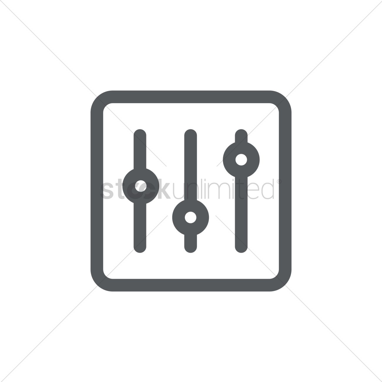 1300x1300 Equalizer Sliders Icon Vector Image