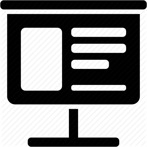 512x512 Media Presentation, Presentation, Slides Presentation Icon