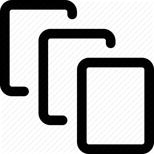 512x512 Cards, Layers, Library, Sheets, Slides Icon