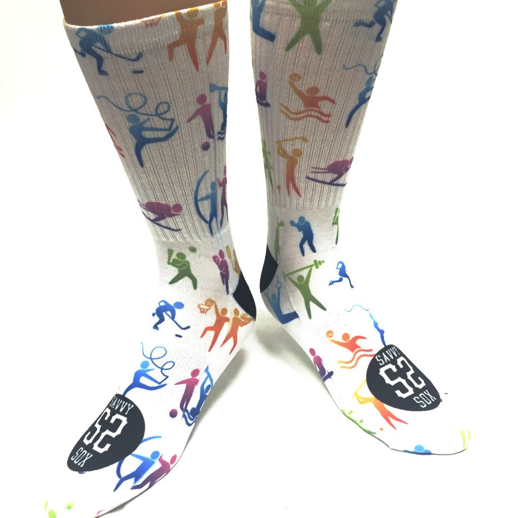 1024x1024 Olympic Sport Icon Socks Savvy Sox