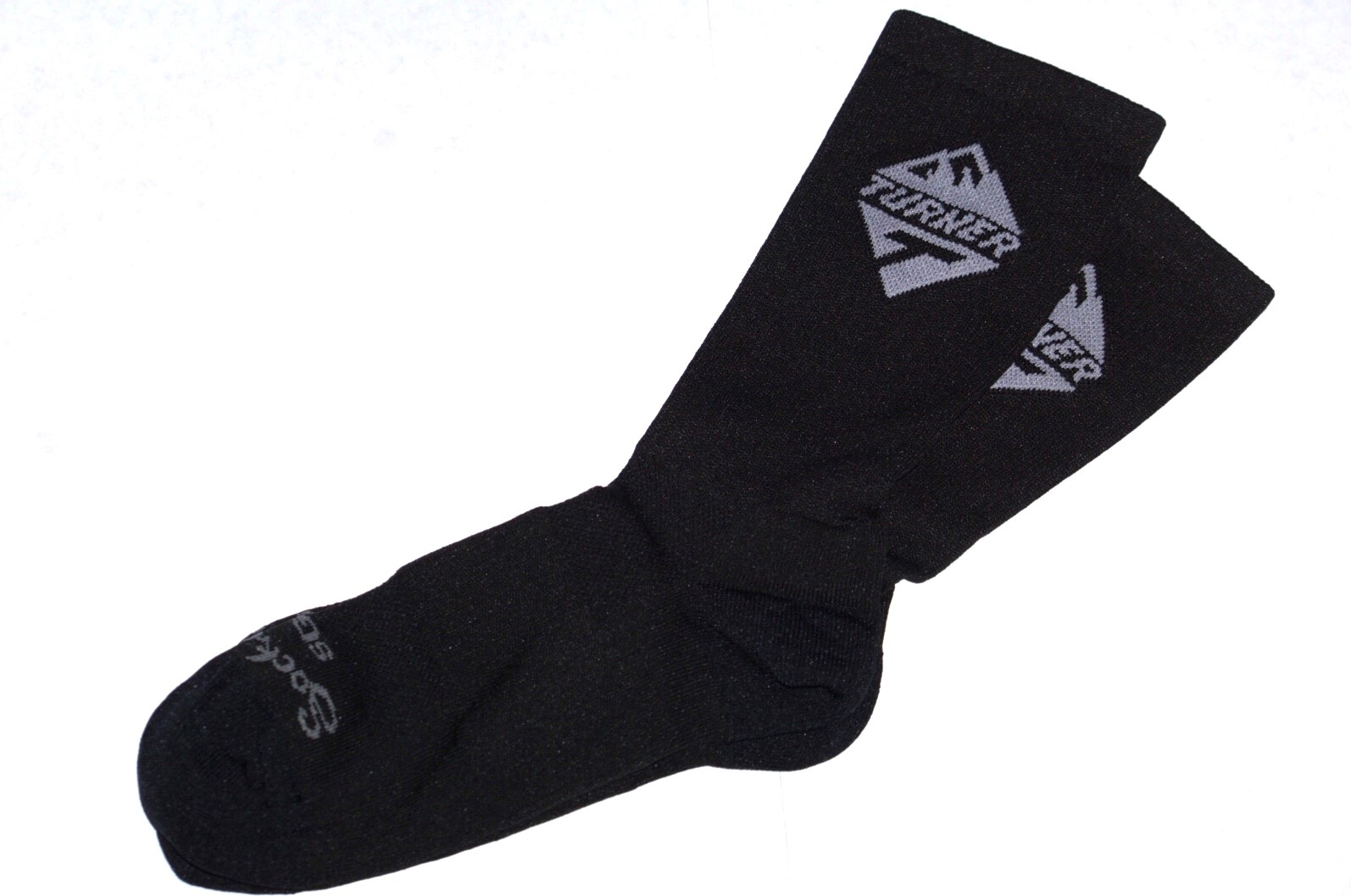 1594x1057 Turner Icon Socks With Gray On Charcoal Black