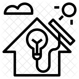 256x256 Solar Panel Icon Of Line Style