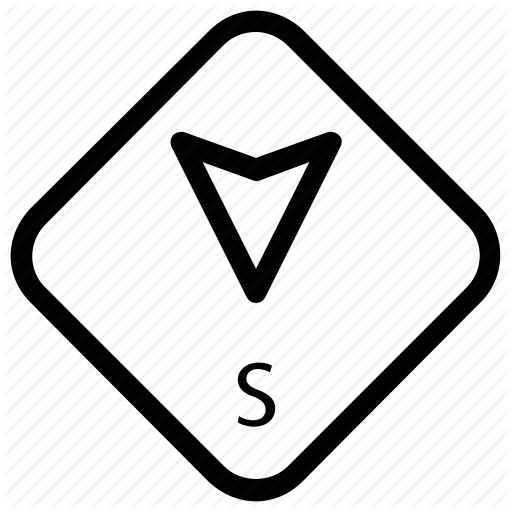 512x512 Navigation, South, South Arrow, South Compass, South Navigation Icon