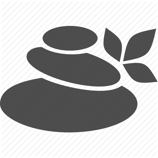 512x512 Leaf, Plant, Spa, Stone Icon