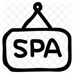 256x256 Spa Hanging Board Icon Of Doodle Style