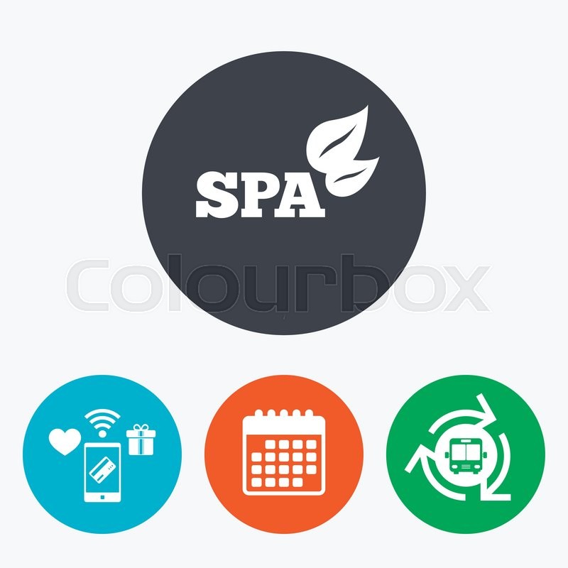 800x800 Spa Sign Icon Spa Leaves Symbol Stock Vector Colourbox
