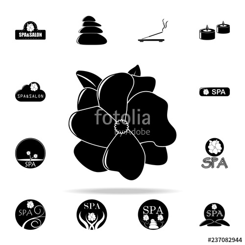 500x500 Magnolia Flower Illustration Icon Spa Icons Universal Set For Web