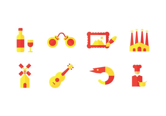 700x490 Spain Landmarks Vector Icon