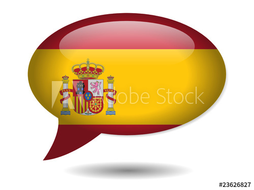 500x375 Spanish Flag Speech Bubble Icon