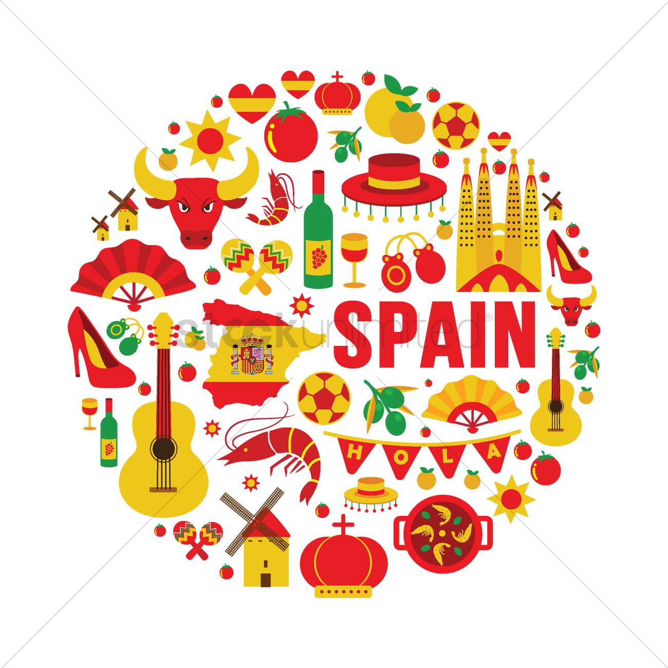 1300x1300 Collection Of Spans Vector Image