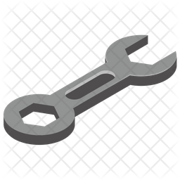 Spanner Icon Of Isometric Style 256x256 Spanner Icon Of Isometric Style