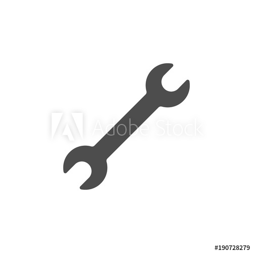 Wrench Icon Spanner Symbol Vector 500x500 Wrench Icon Spanner Symbol Vector