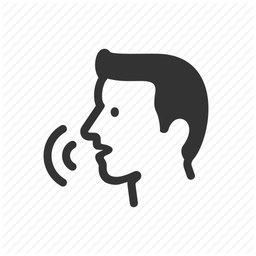 512x512 Communication, Head, Recognition, Speak, Talk, Voice Icon