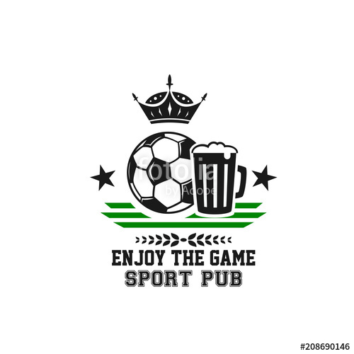 Vector Soccer Sports Bar Football Pub Menu Icon Stock Image 500x500 Vector Soccer Sports Bar Football Pub Menu Icon Stock Image