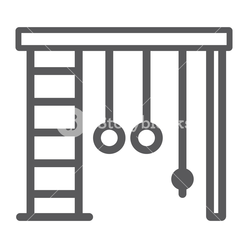 Wall Bars Line Icon, Sport And Home, Gym Sign, Vector Graphics 1000x1000 Wall Bars Line Icon, Sport And Home, Gym Sign, Vector Graphics