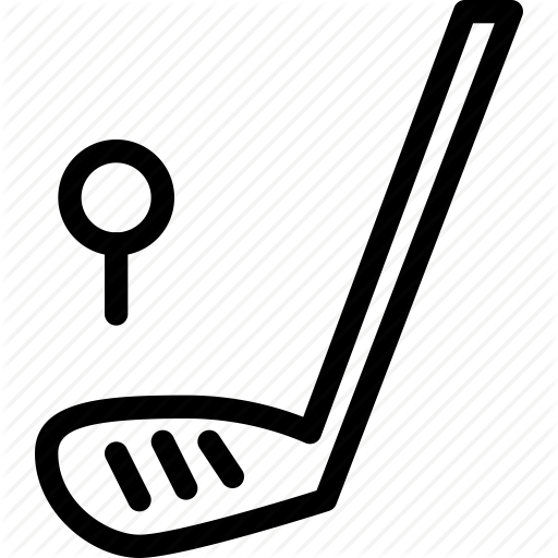 512x512 Ball, Club, Game, Golf, Line Icon, Sports Icon
