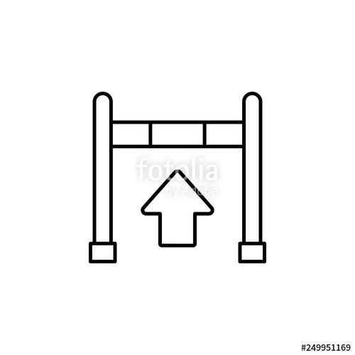 500x500 Fence, Limit, Sport, Arrow Icon Element Of Marketing For Mobile