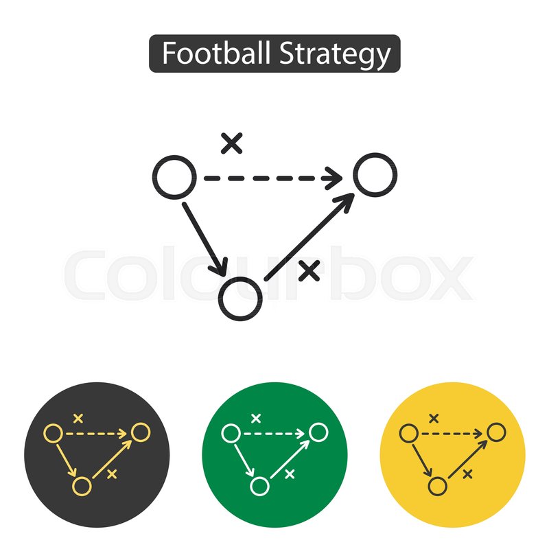 800x800 Soccer Strategy Icon Tactics Business Stock Vector Colourbox