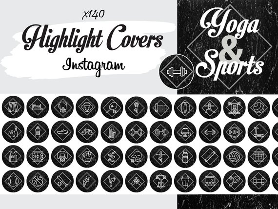 570x428 Sports Yoga Instagram Stories Highlights Icons Social Media