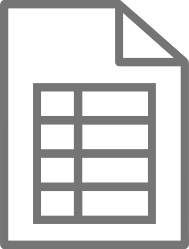 385x506 Table, Spreadsheet, Document Icon Free Of Line
